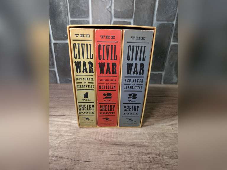 VINTAGE THE CIVIL WAR BOOK SERIES BY SHELBY FOOTE image