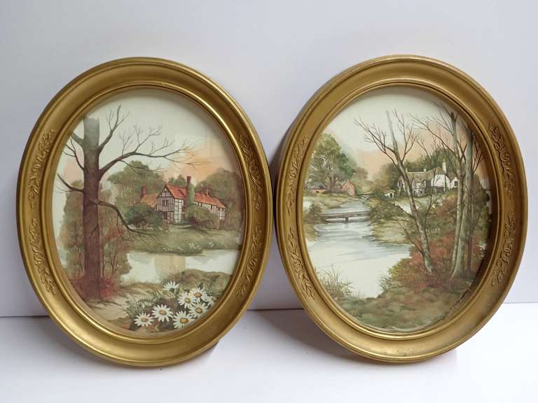 Pair of Vintage Framed Prints image