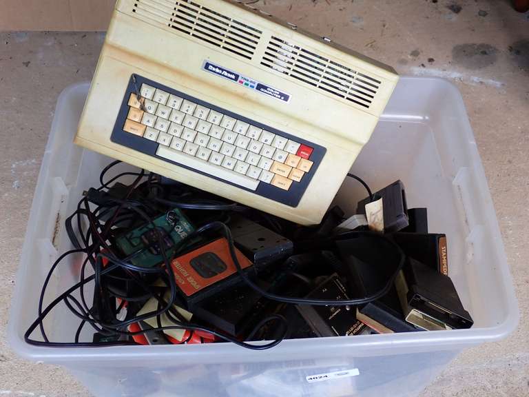 Radio Shack TRS-80 Color Computer 2 and Assorted Vintage Gaming Accessories/Games image