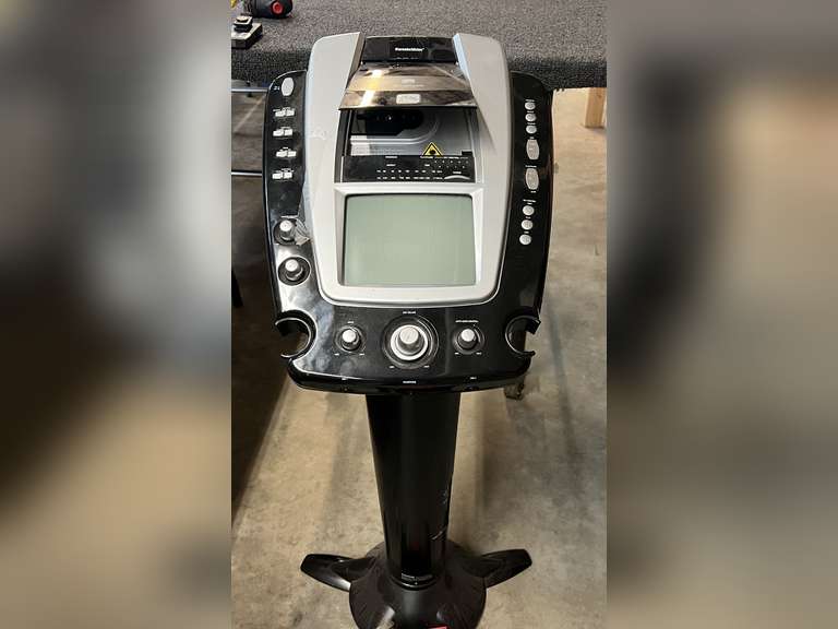 KaraokeVision, karaoke machine, powers up, working condition unknown, see pictures for details. image