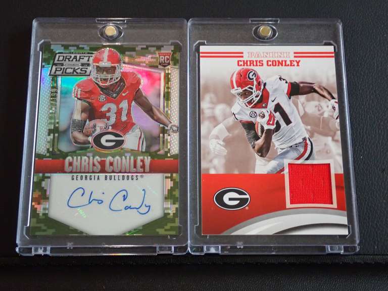 2015 PANINI, CHRIS CONLEY AUTO & PATCH CARDS image