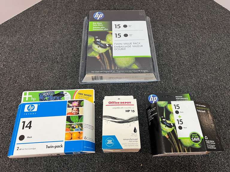 HP Ink, 15, and 14, see pictures for details. image
