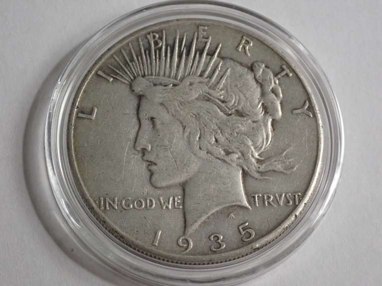 1935 PEACE DOLLAR COIN image
