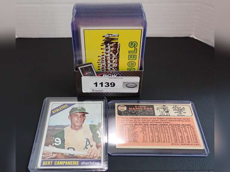 1966 TOPPS BASEBALL CARDS W/CONTENT LIST image