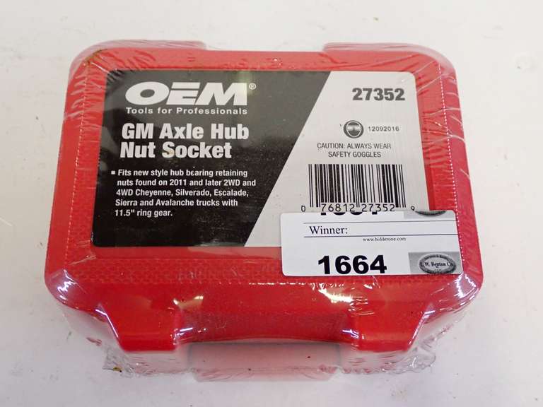 OEM GM Axle Hub Nut Socket Tool - Vehicle Specific - See all photos. image