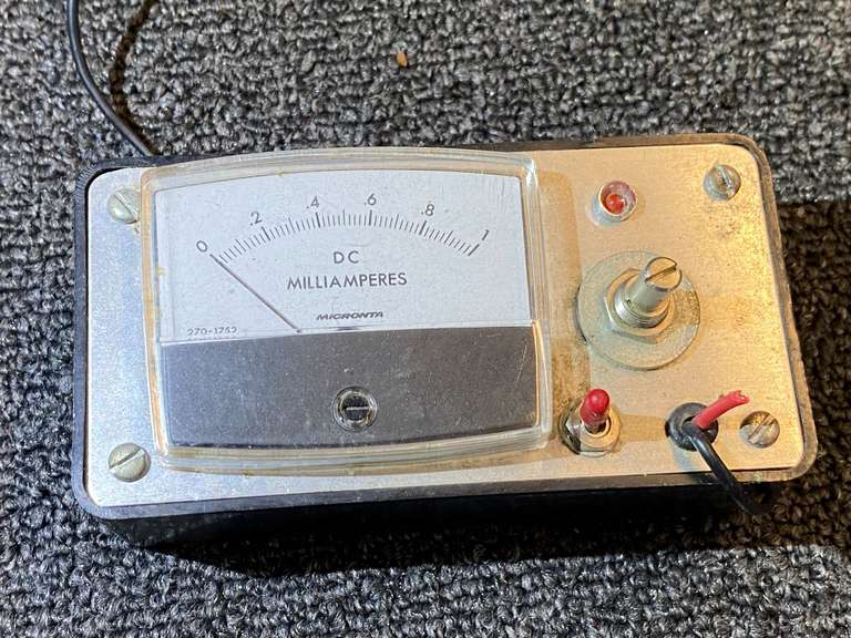 DC milliamperes meter, working condition unknown, see pictures or details. image