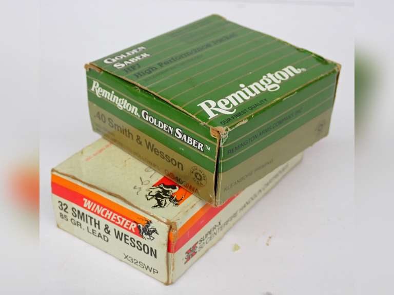 Remington Golden Saber .40 S&W and Winchester .32 S&W Ammunition - Not full boxes. image
