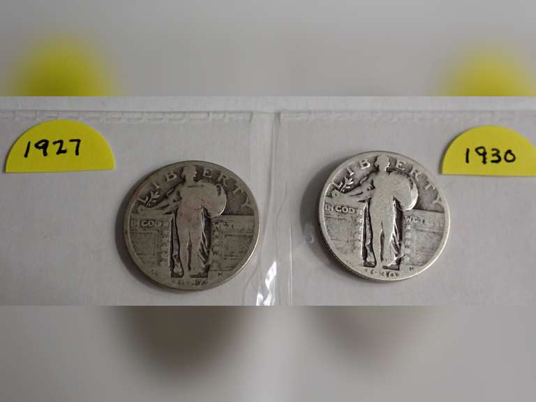 1927 & 1930 STANDING LIBERTY QUARTERS image