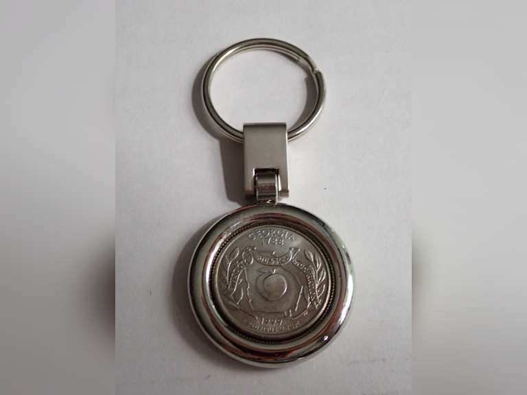 1999 GEORGIA STATE QUARTER KEY RING image