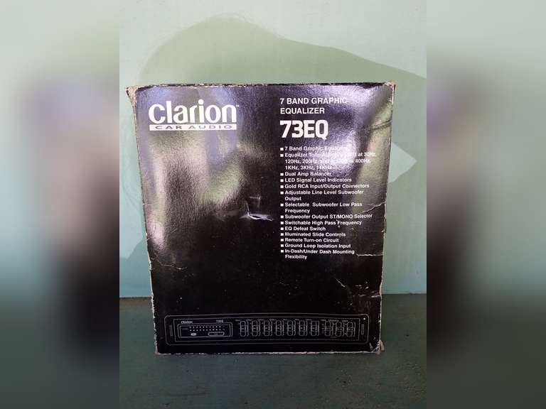 Clarion Car Audio 73EQ 7 Band Graphic Equalizer image