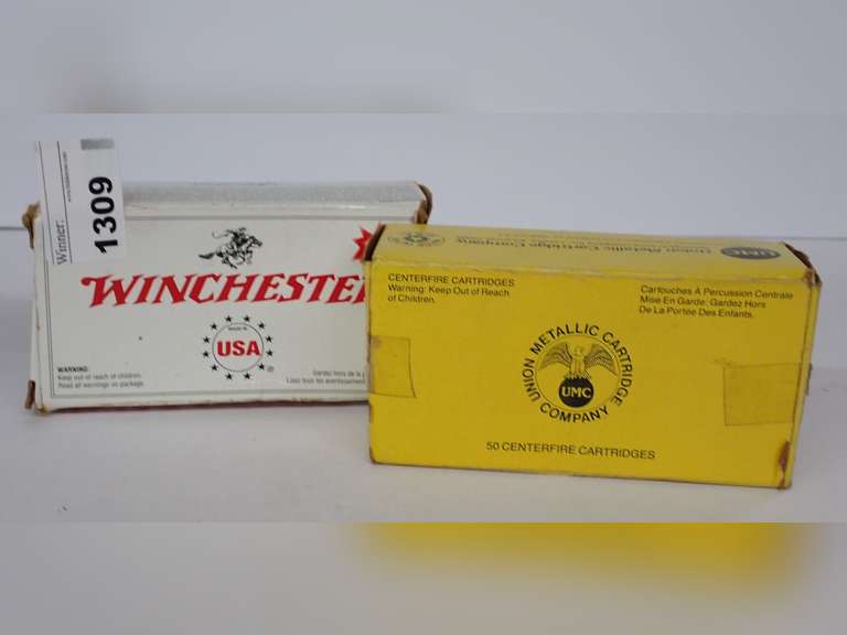 Winchester and UMC 38 Special Ammunition - Both boxes missing rounds. image