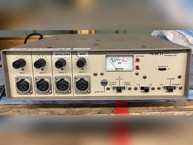 Marti RPT-30 remote pick up transmitter, did not power up, see pictures or details. image