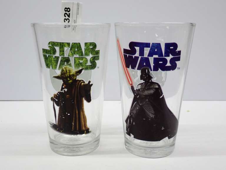 Set of 2 Lucas Films Star Wars Collectible Drinking Glasses image