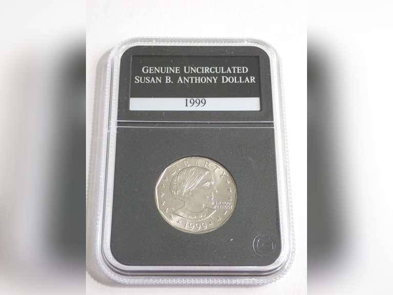 1999 SUSAN B. ANTHONY DOLLAR COIN, PCS GENUINE UNCIRCULATED image
