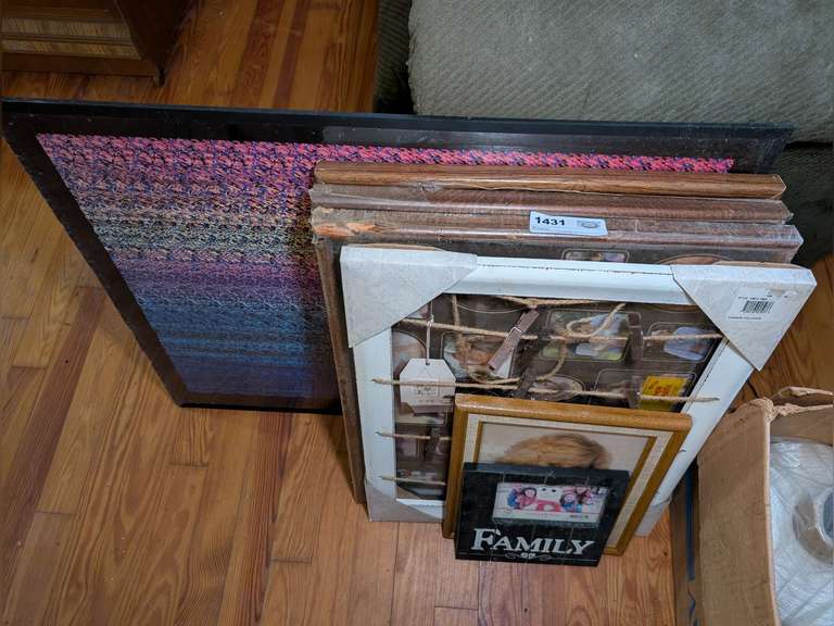 COLLAGE PICTURE FRAMES AND DOLPHIN ART image