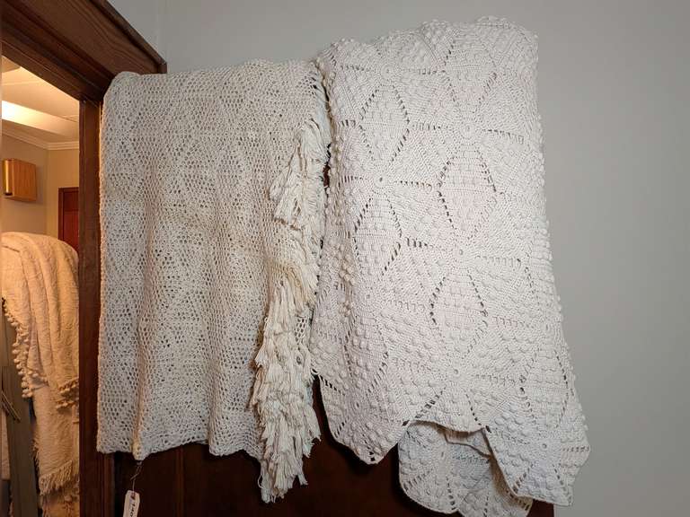OLD HANDMADE LACE TABLECLOTHS image