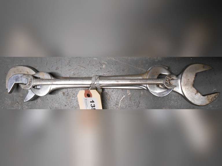 (4) OPEN END WRENCHES 3/8" - 1 1/2" image