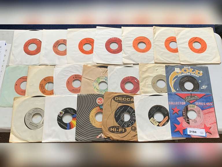 20 VINTAGE 45 RECORDS (SEE PICS) image