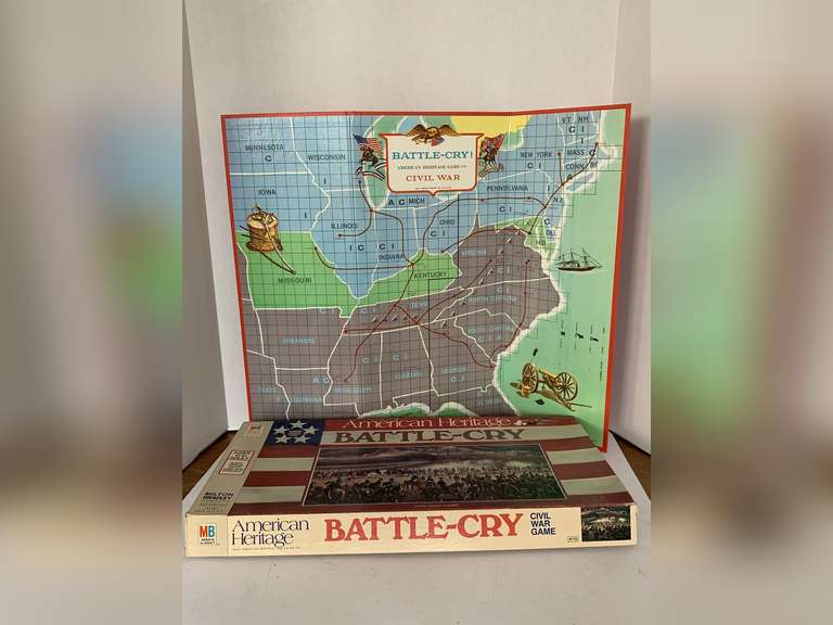VINTAGE 1960'S MILTON BRADLEY BATTLE CRY BOARD GAME (NOT SURE IF ALL PIECES ARE PRESENT) image