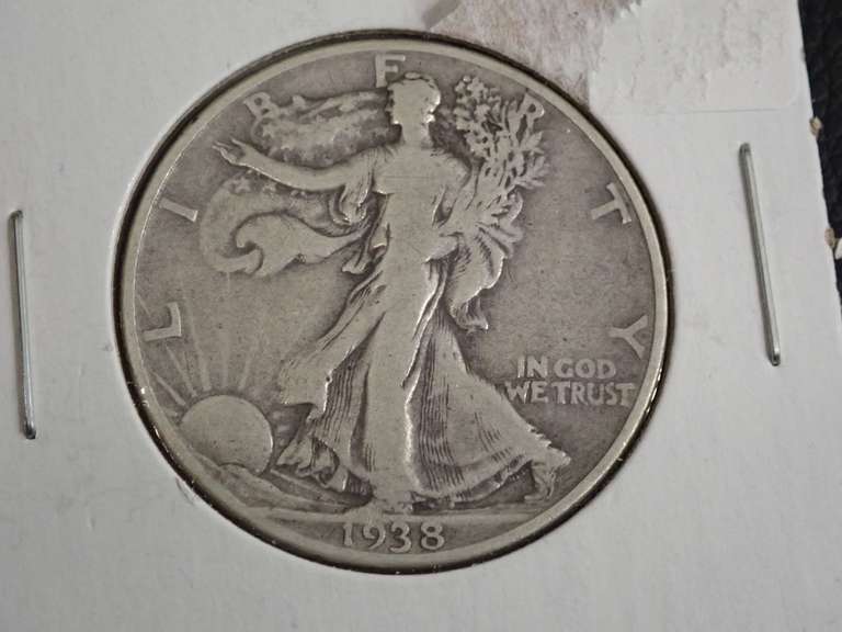 1938-D WALKER HALF DOLLAR COIN