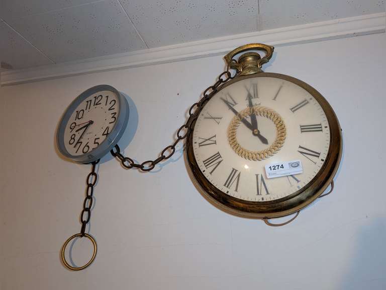 POCKET WATCH THEME WALL CLOCK AND QUARTZ WALL CLOCK image