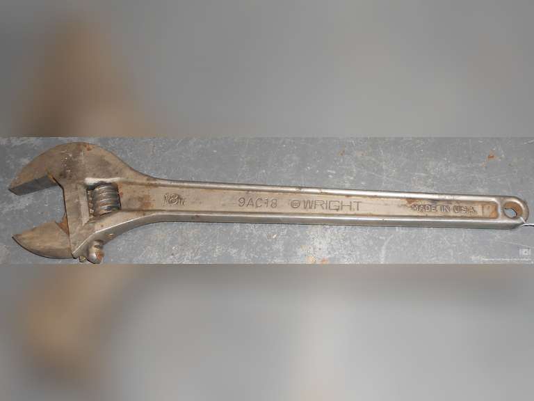 18" WRIGHT ADJUSTABLE WRENCH image