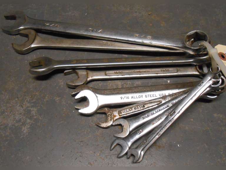 11 PC COMBO WRENCH SET 1/4" - 7/8" image