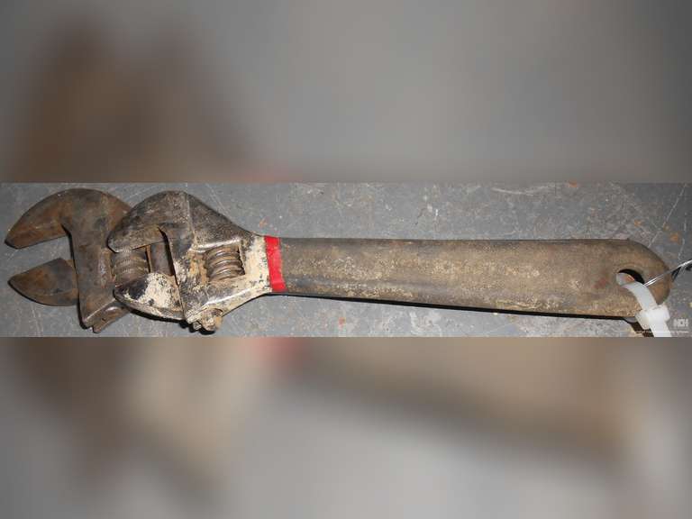 (1) 10" ADJUSTABLE WRENCH & (1) 6" ADJUSTABLE WRENCH image