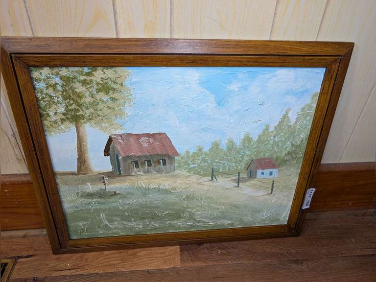 FRAMED ART BY THELMA MCSWAIN, APPEARS TO BE ORIGINAL image