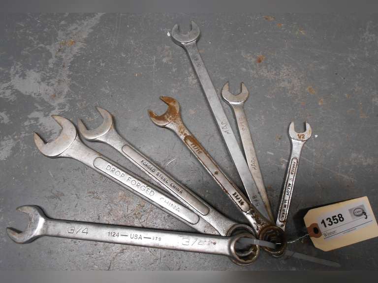 (7) COMBO WRENCHES 1/2"- 15/16" image