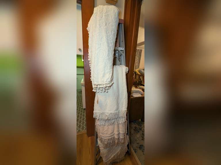 VINTAGE COTTON BLANKETS, FOUR PIECES image