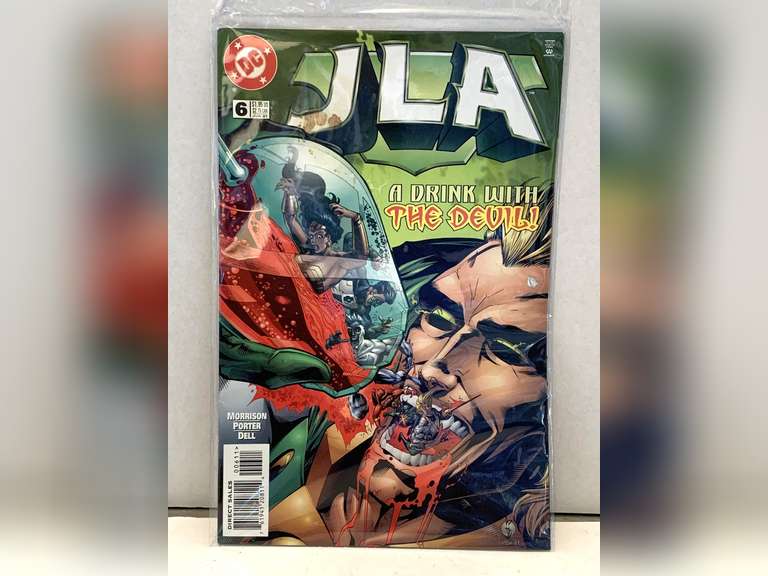 JUNE 1997 #6 DC COMICS "JLA-A DRINK WITH THE DEVIL" image