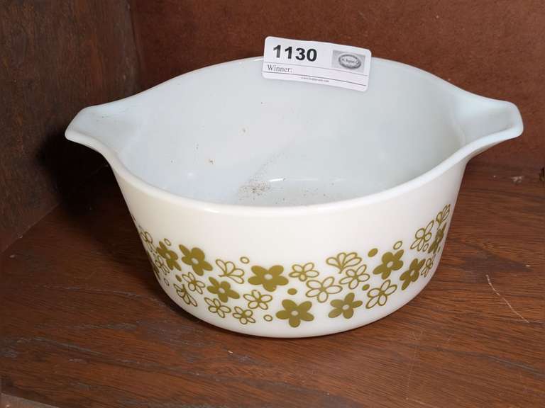 VINTAGE PYREX BY CORNING 1.5 QUART MIXING BOWL image