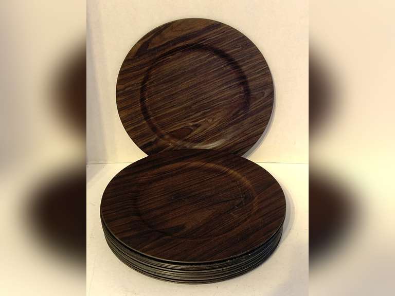 NEW 13 WOOD LOOK CHARGERS BY BETTER HOMES & GARDEN image