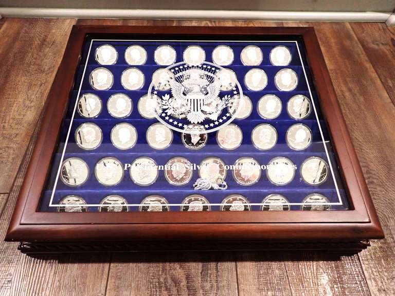 UNITED STATES SILVER COMMEMORATIVES (44-ONE TROY OUNCE-.999 FINE SILVER ROUNDS)- PLEASE READ ALL OF DESCRIPTION FOR IMPORTANT SHIPPING INFORMATION