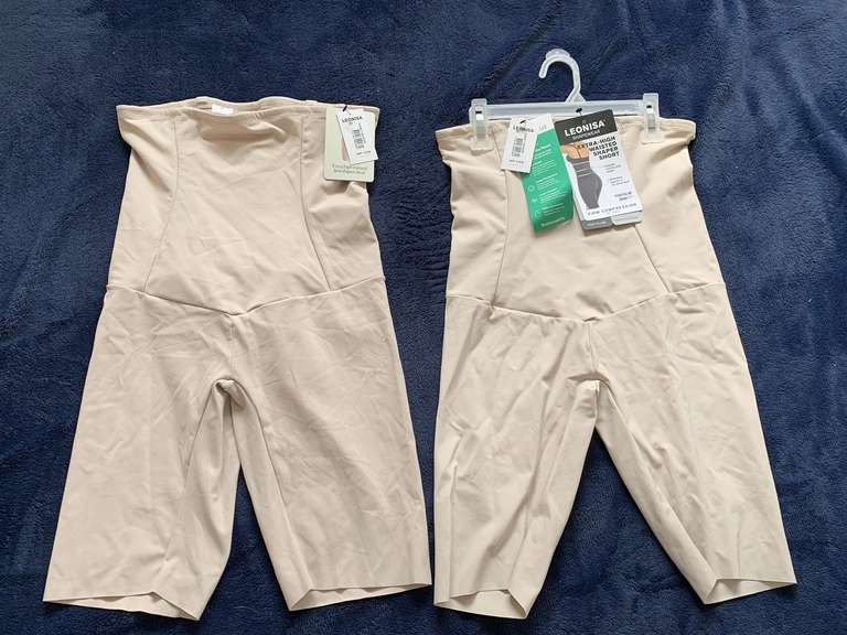 2 NEW HIGH WAIST SHAPERS (SIZE LARGE - BEIGE) NEW WITH TAGS image
