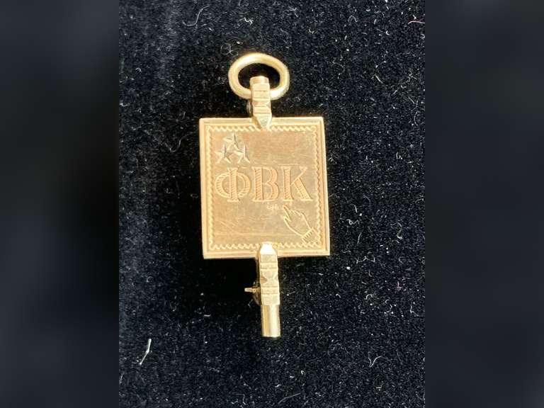 10K PHI BETA KAPPA FRATERNITY 1776 FOB CHARM 4.27 GRAMS image