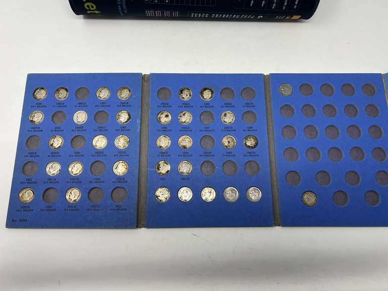 Roosevelt silver dime collection, partial, starting with 1946, most pieces in this collection pre-date 1964, see pictures for details. image
