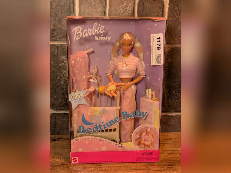 BARBIE AND KRISSY BEDTIME BABY IN ORIGINAL BOX image