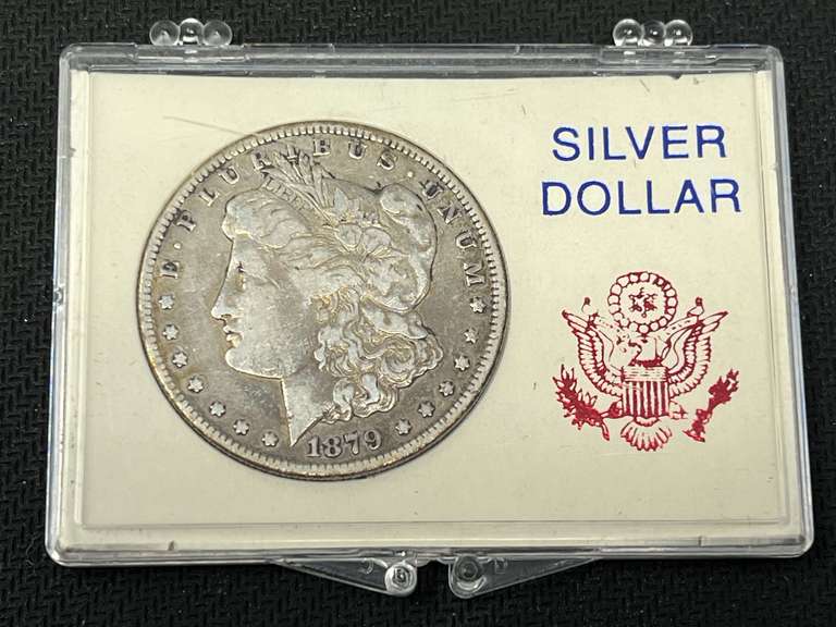 1879 Morgan silver dollar, see pictures for details. image