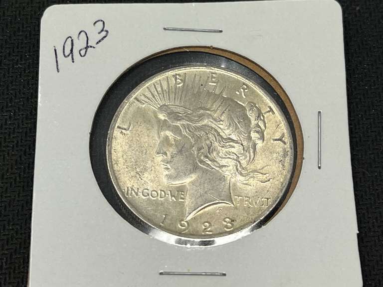 1923 Peace silver dollar, see pictures for details. image