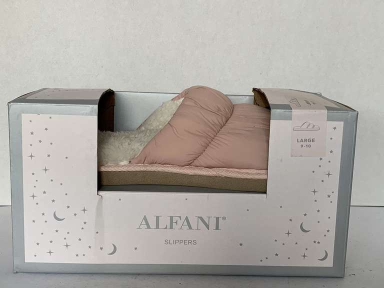 NEW LADIES ALFANI PINK BEDROOM SHOES SIZE 9/10 image