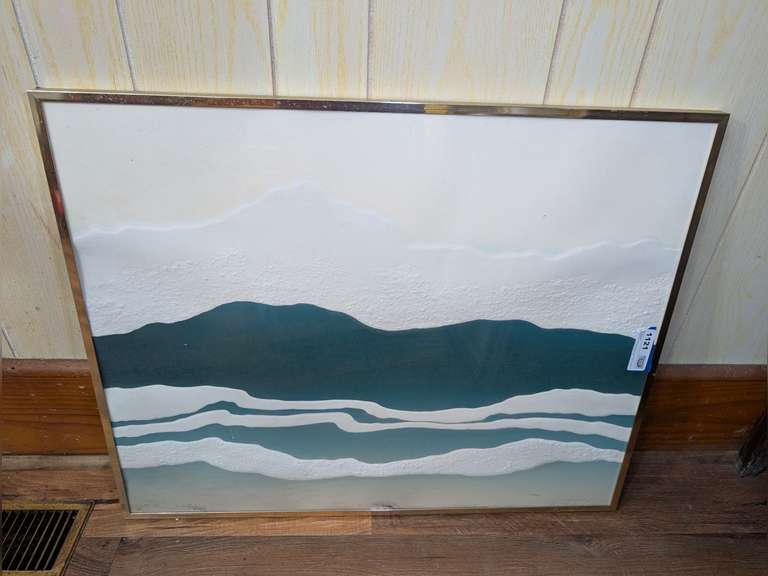 FRAMED AND SIGNED MODERN ART, "VISTA II" image