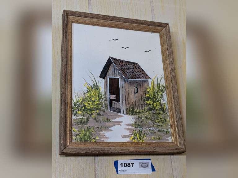 SIGNED FRAMED ART ON CANVAS WITH WHAT APPEARS TO BE ORIGINAL SIGNATURE image