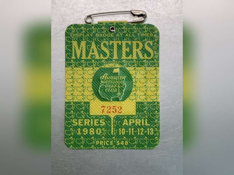 MASTERS 1980 BADGE SEVE BALLESTEROS WINNER image