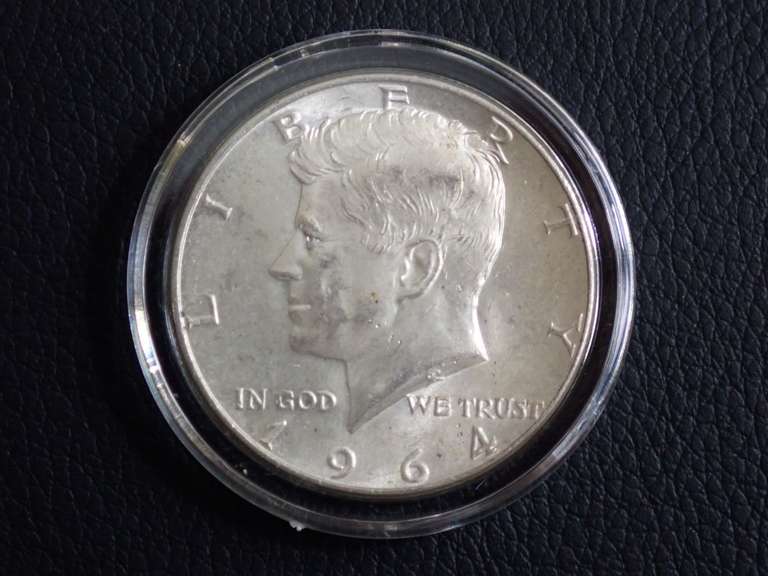 1964 KENNEDY HALF DOLLAR COIN -90% SILVER