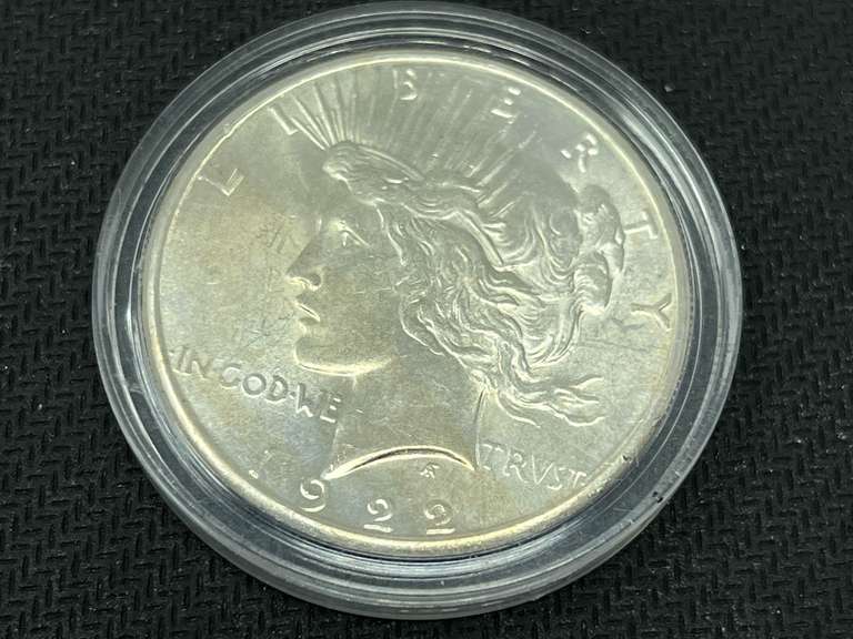 1922 Peace silver dollar, see pictures for details. image