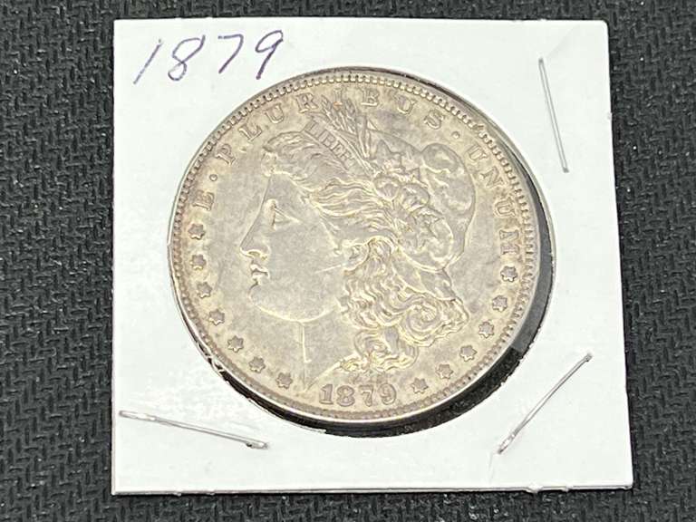 1879 Morgan silver dollar, see pictures for details. image