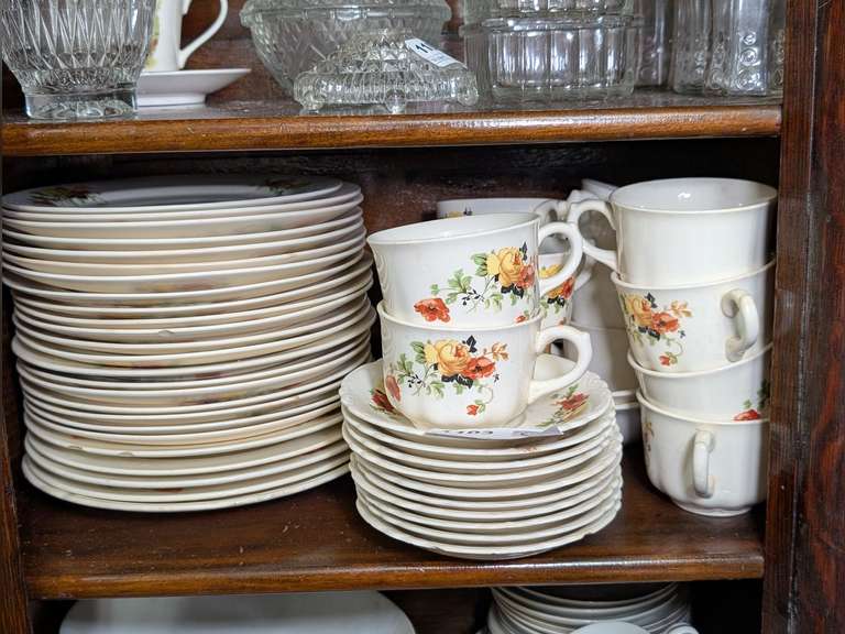 ANTIQUE HOMER LAUGHLIN MADE IN USA CHINA ON SHELF MARKED 1103 image