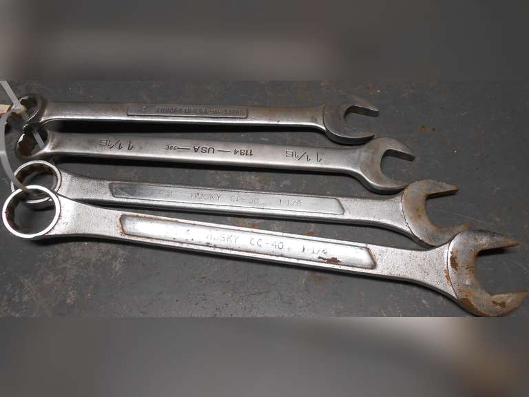 (4) COMBO WRENCHES 1"-1 1/4" image